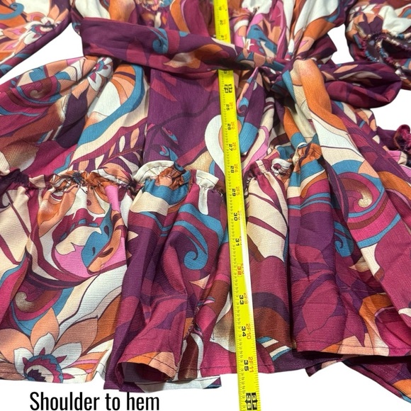 NEW Baltic Born Tally Mini Dress Color Tropical Paradise Floral Lined Size 3X - Picture 11 of 12